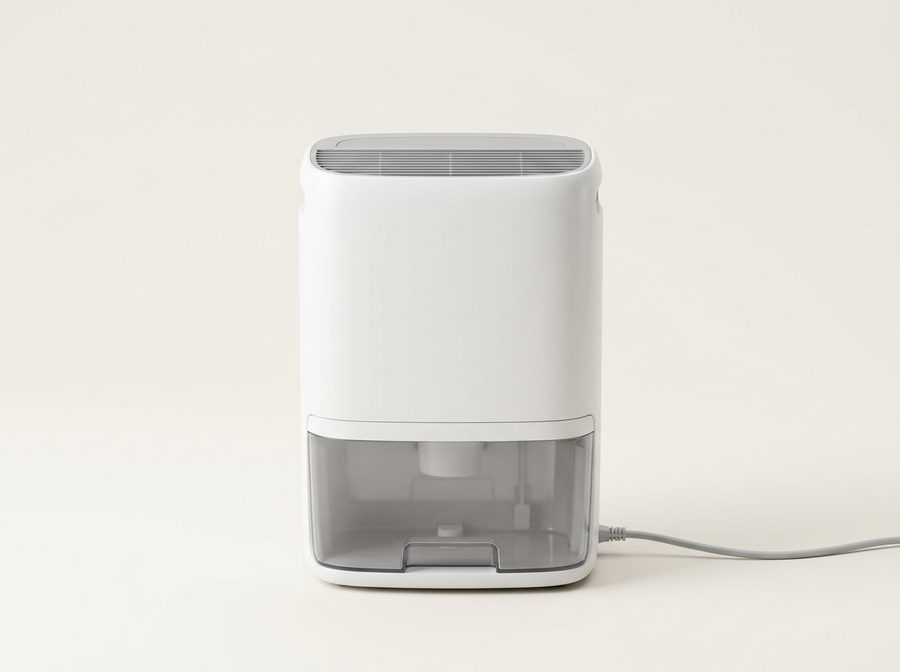 Déshumidificateur électrique blanc avec réservoir